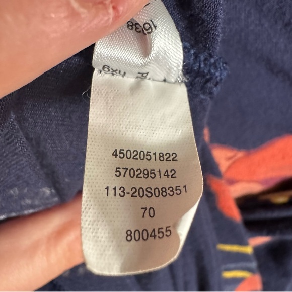 Soma Navy Floral Jersey Kimono Robe with Tie - Picture 9 of 13